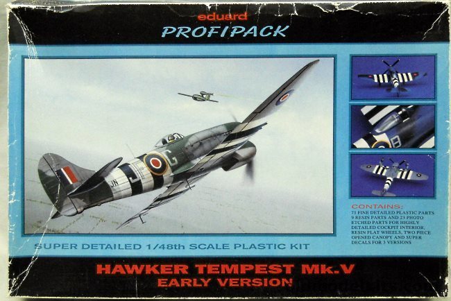 Eduard 1/48 Hawker Tempest Mk.V (Early) Profipack - With Decals For Three Aircraft, 8025 plastic model kit